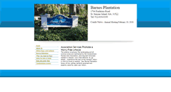 Desktop Screenshot of barnesplantation.com